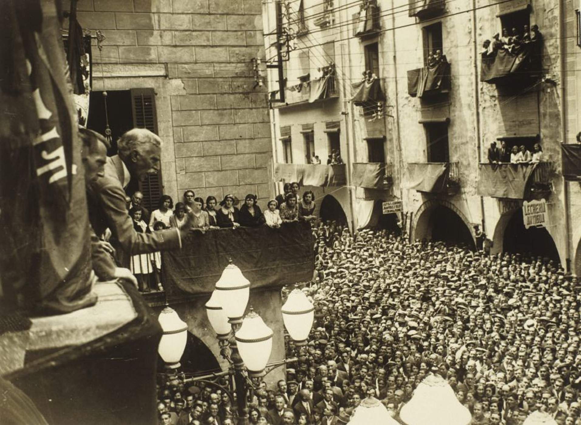 Macià a Girona. Font Ajuntament de Girona