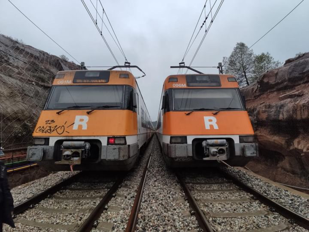 Un tren de Rodalies informa per megafonia que va tard per culpa de "la mala gestió de la Generalitat"