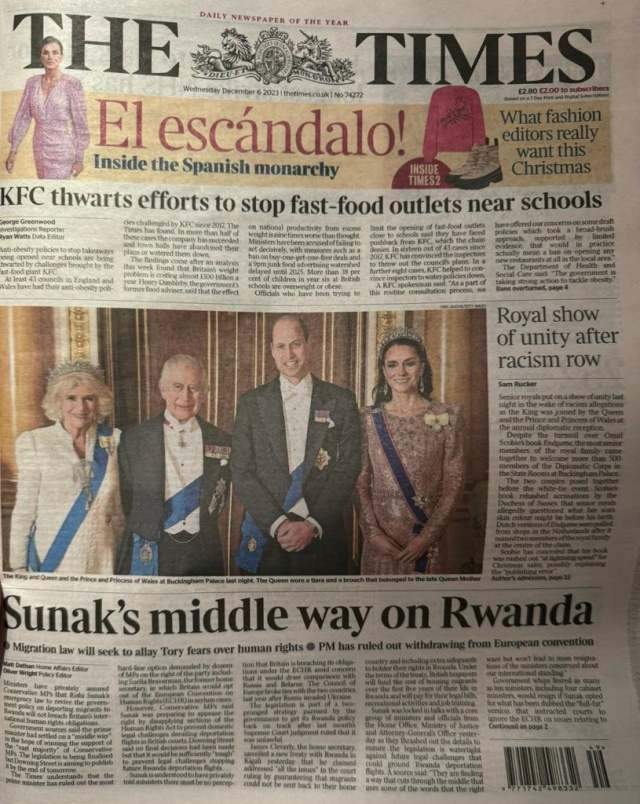 El escándalo a The Times