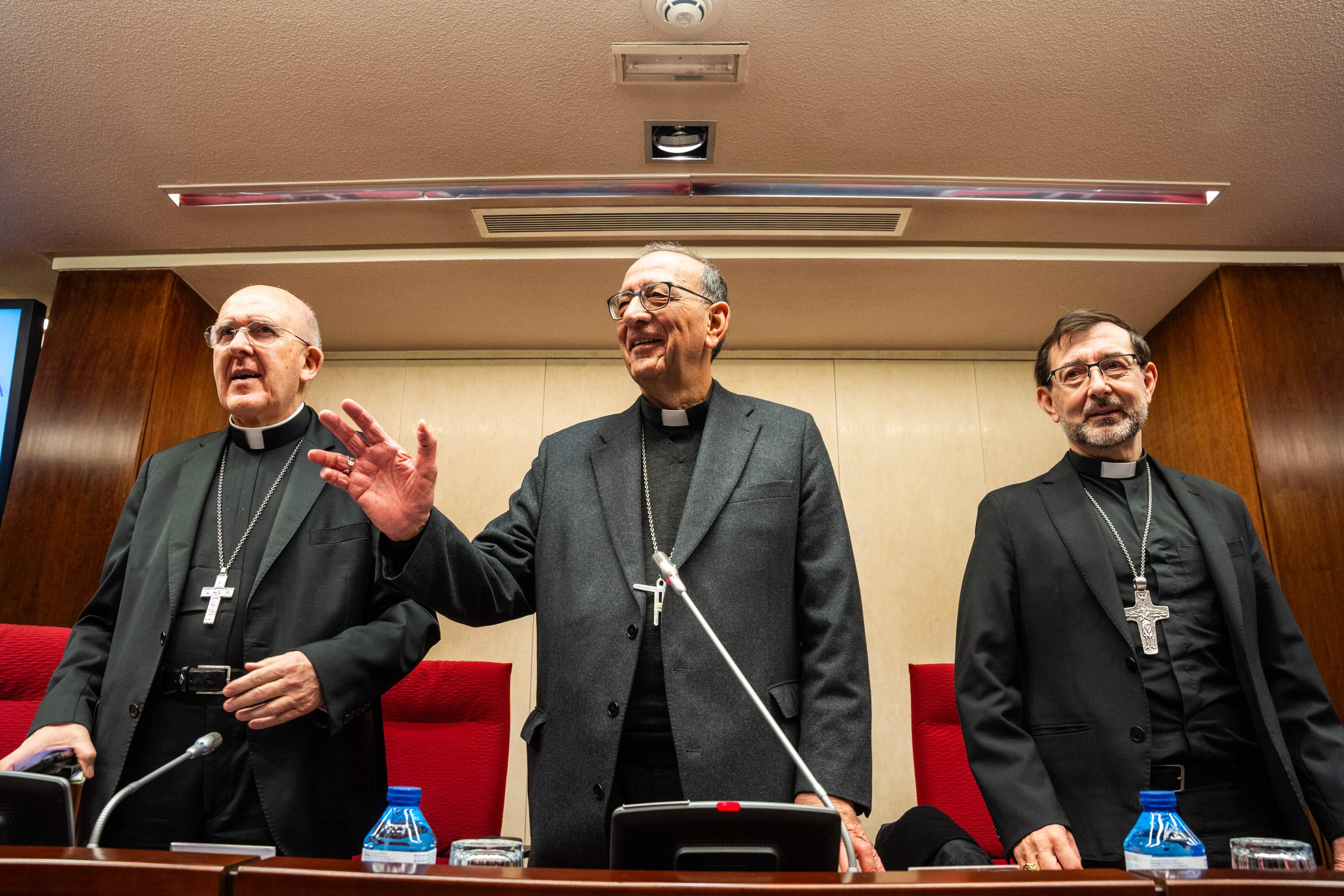 Cardenal Carlos Osoro, cardenal i president Conferencia Episcopal Espanyola Joan Josep Omella i cardenal Jose Cobo / Europa Press