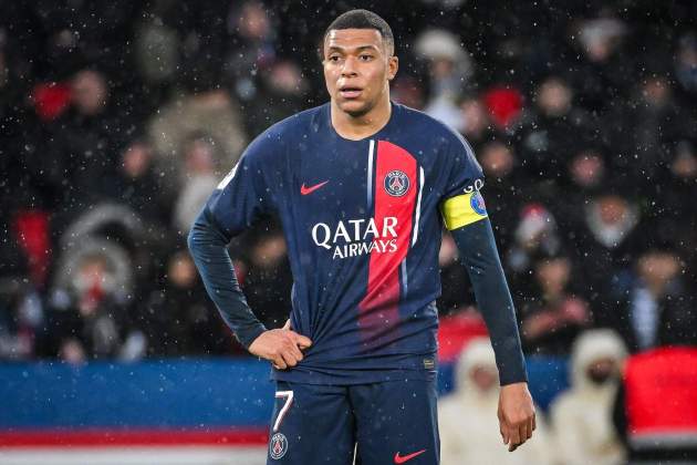 Kylian Mbappe, preocupado durante un partido del Paris Saint Germain / Foto: Europa Press