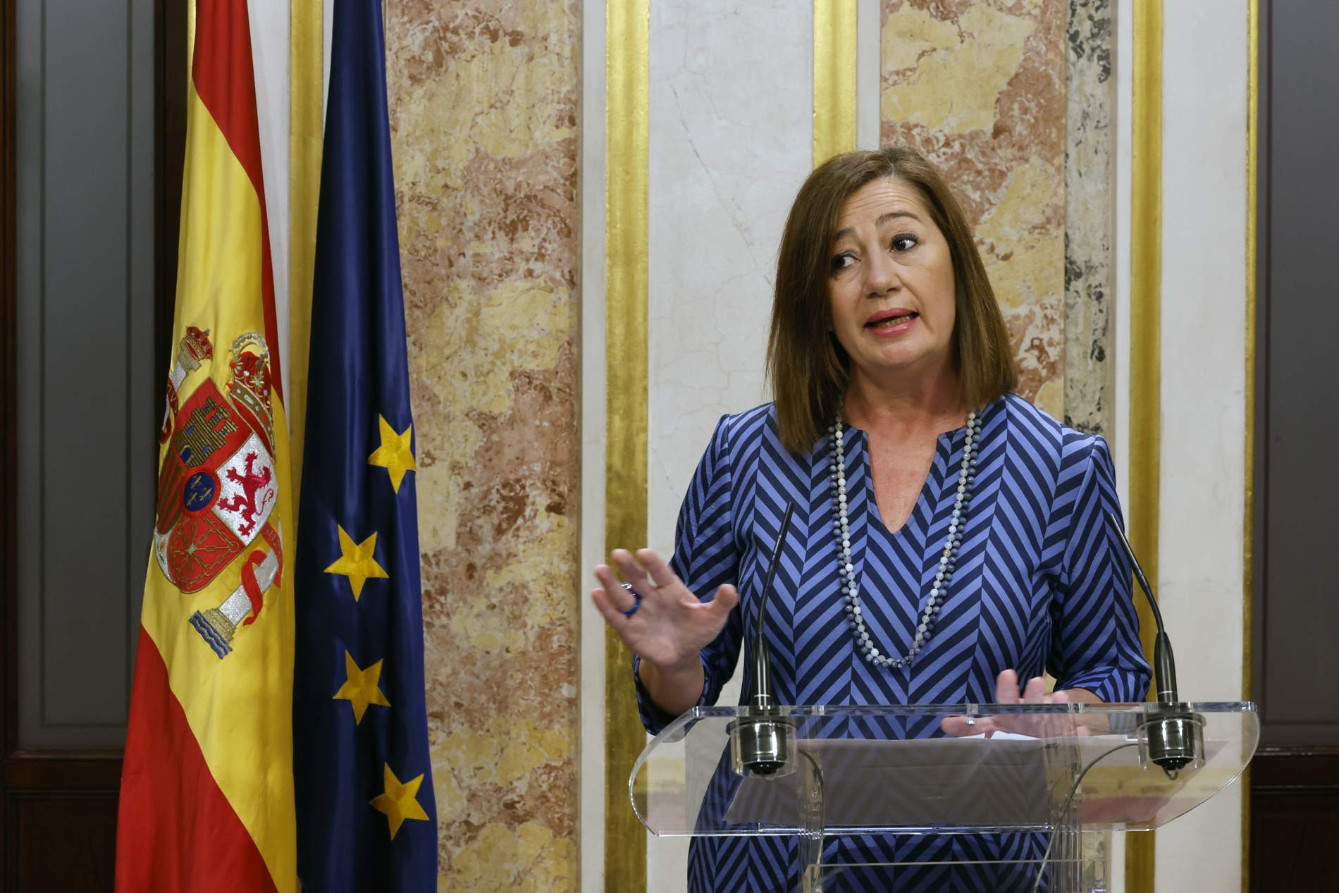 El Supremo archiva la querella interpuesta por Vox contra Armengol por los contratos de mascarillas