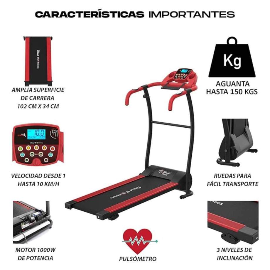 Características de la cinta de correr