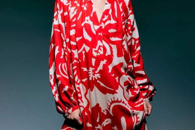 Vestido con mangas globo1