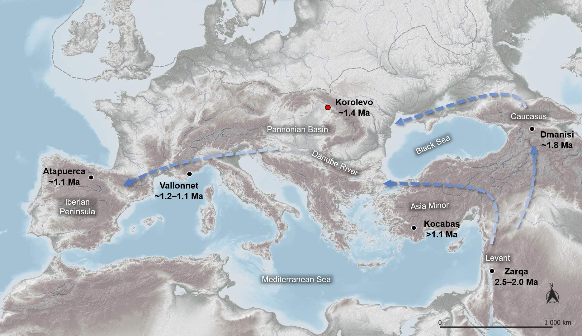 Mapa colonitzacio Europa / Instituto de Arqueología de la Academia de las Ciencias de la República Checa