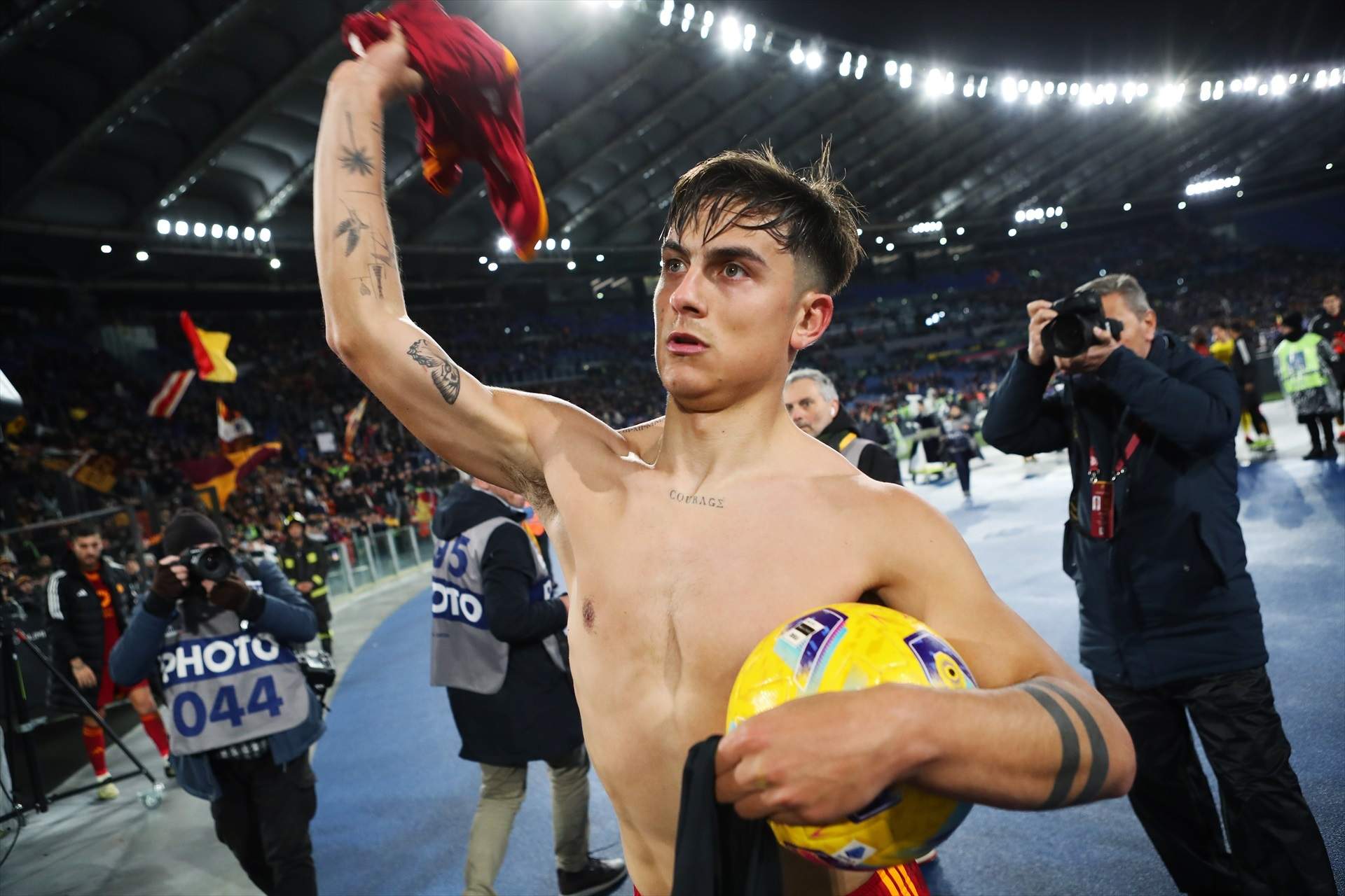 Paulo Dybala, tras anotar un hat-trick con la Roma / Foto: Europa Press