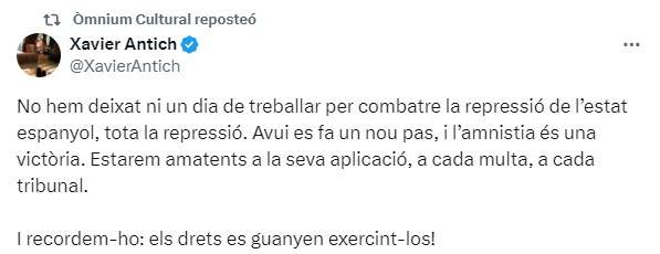 piulada Xavier Antich amnistia piulada Xavier Antich amnistia