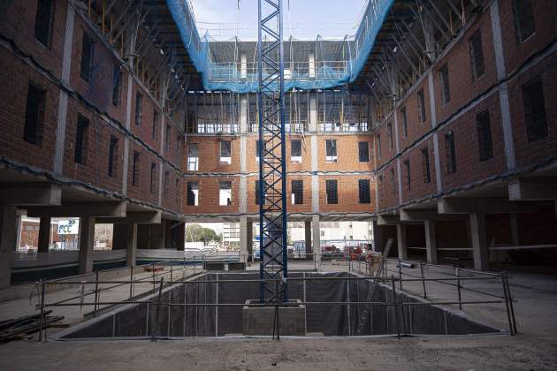  Construcció centre penitenciari obert Zona Franca. Pati interior. Foto: Irene Vilà Capafons