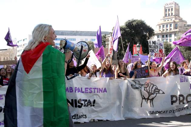 Manifestacio estudiants Barcelona 8M Palestina / ACN Manifestacio estudiants Barcelona 8M Palestina / ACN