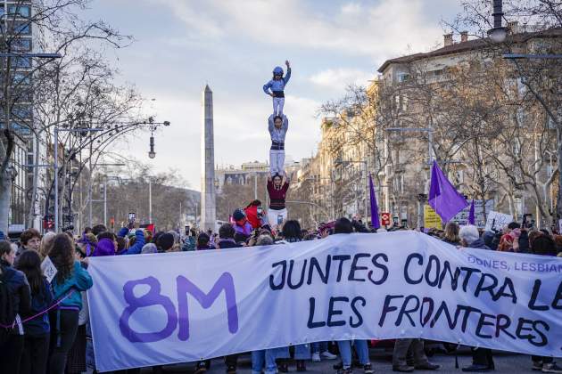 8M manifestació dia internacional de la dona / Foto: Irene Vilà