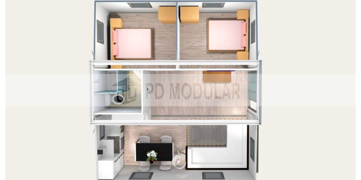 Plànol de la casa petita modulable d'Amazon Plànol de la casa petita modulable d'Amazon
