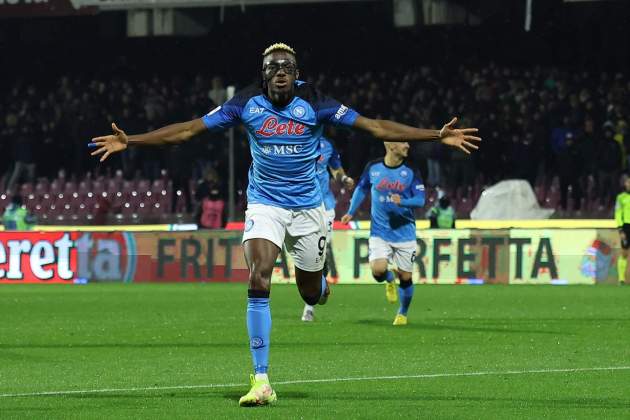 Victor Osimhen celebrando un gol con el Nápoles / Foto: Europa Press