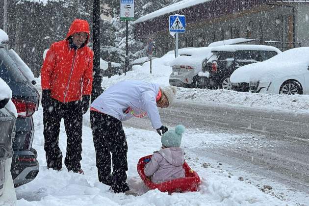 Neu temporal Catalunya la molina Neu temporal Catalunya la molina