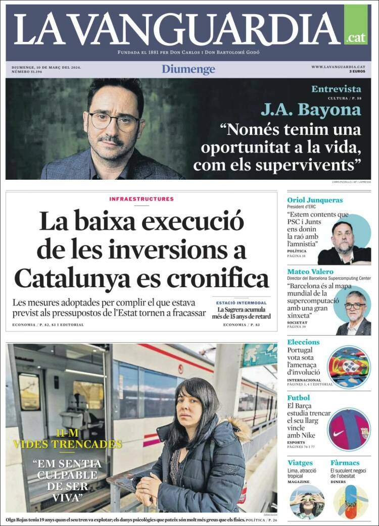 La Vanguardia 10 març CAST La Vanguardia 10 març CAST