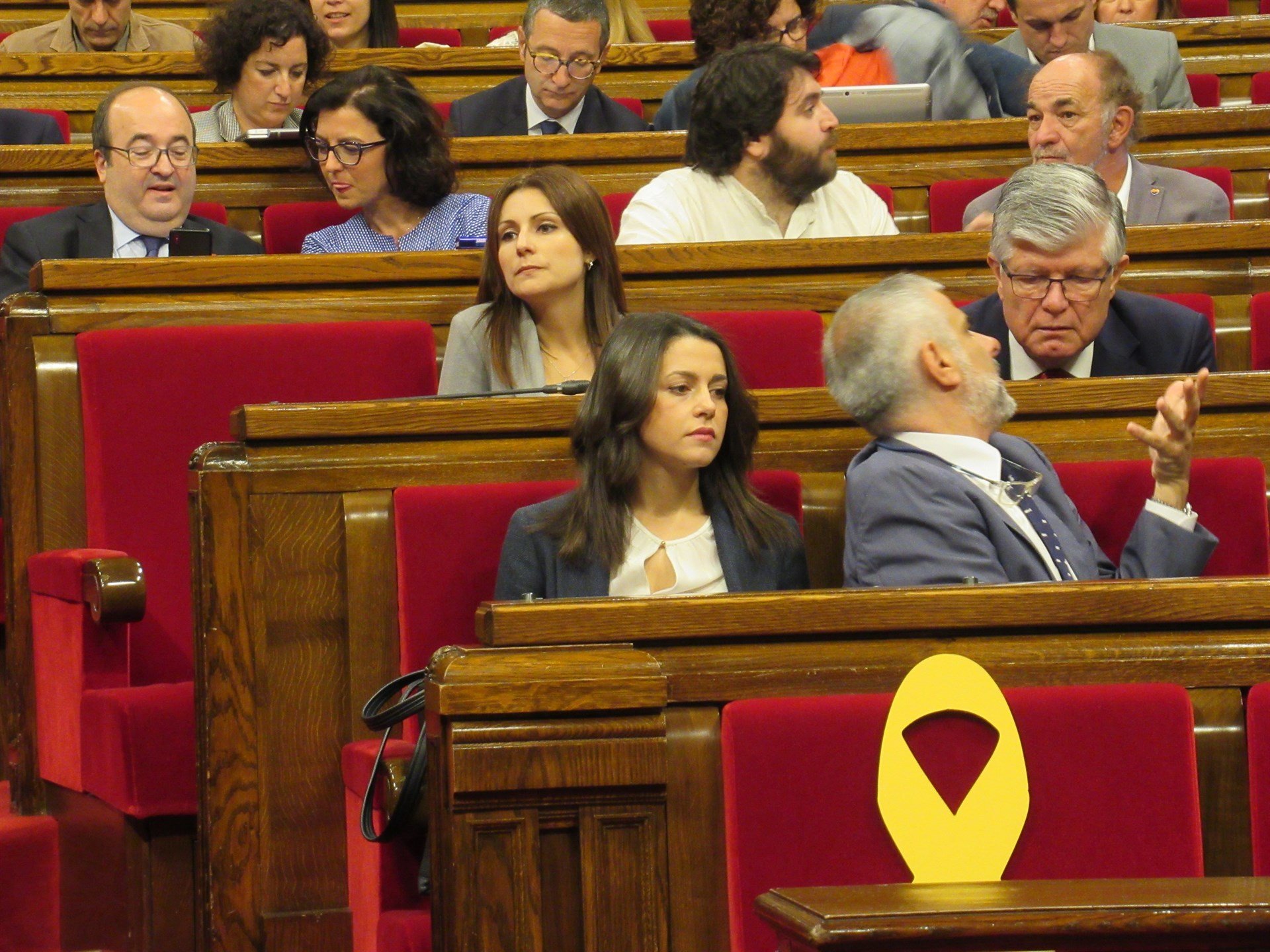 La hija de Turull considera que Cs despreció a los presos en el Parlament