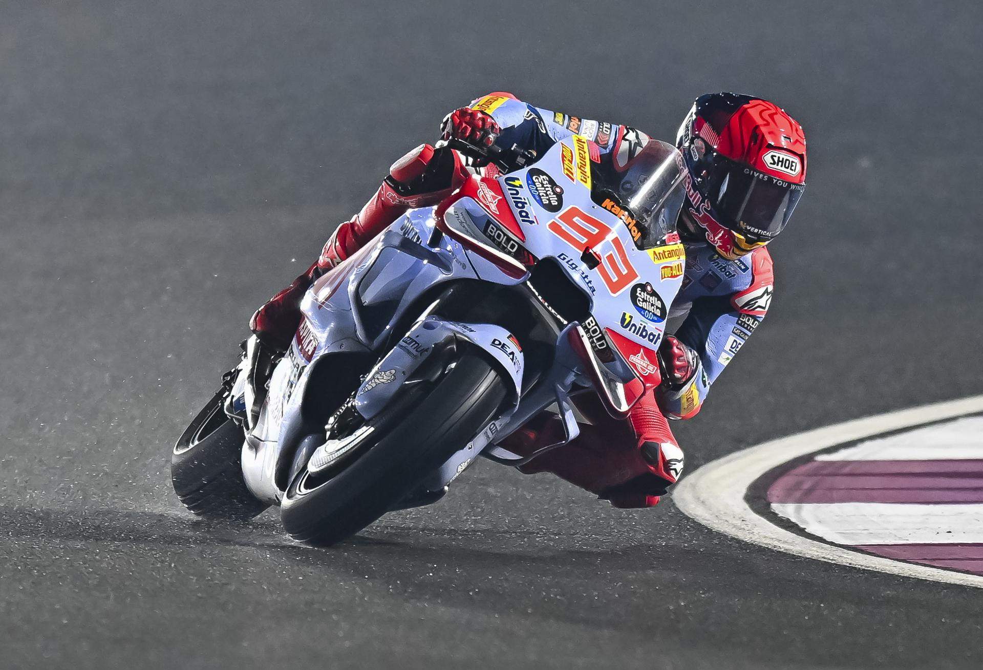 Pecco Bagnaia manda en Qatar y Marc Márquez se queda a las puertas del podio en MotoGP