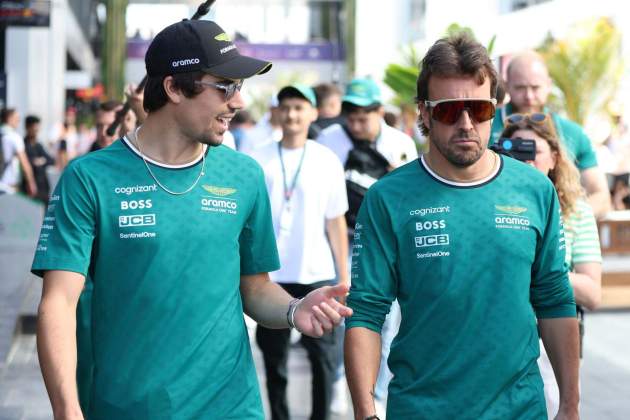 Fernando Alonso Lance Stroll / Foto: Ali Haider