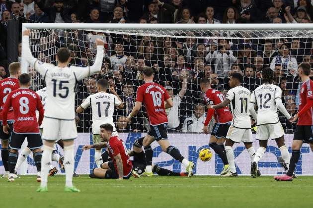 El gol de Vinícius ante el Celta / Foto: EFE