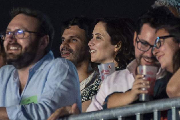 Presidenta Comunitat Madrid, Isabel Diaz Ayuso, con pareja, Alberto Gonzalez, en MadCool