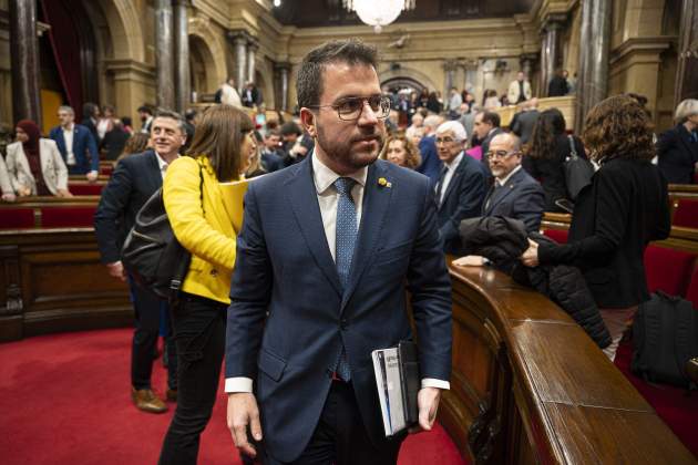 Pere Aragonès ERC Lleno debate totalidad presupuestos parlamento / Foto: Irene Vilà Capafons