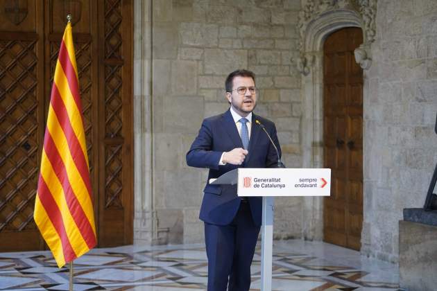 El presidente Aragonès convocante elecciones anticipadas / Irene Vilà