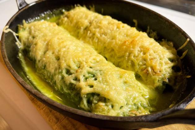 Canelones de espinacas a la catalana / Foto: Raquel Sánchez Canelones de espinacas a la catalana / Foto: Raquel Sánchez