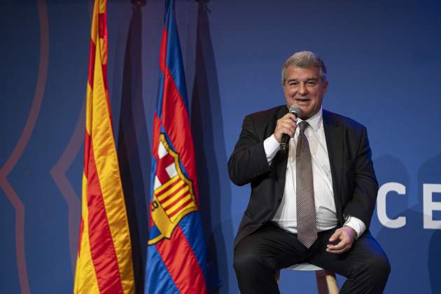 Joan Laporta comparecencia Barça Pau Venteo Joan Laporta comparecencia Barça Pau Venteo