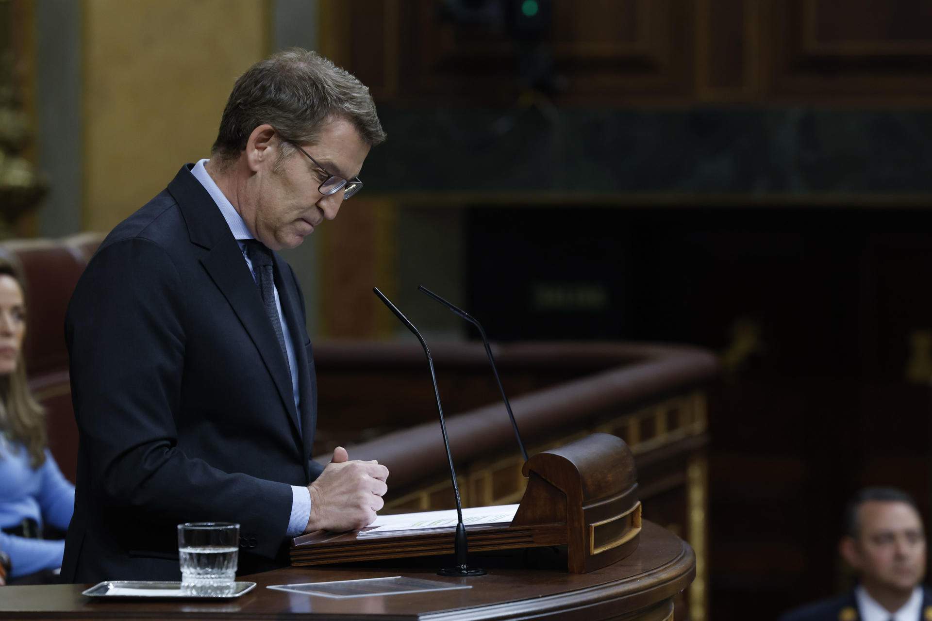 Alberto Nuñez Feijoo, PP, llei amnistia. EFE Alberto Nuñez Feijoo, PP, llei amnistia. EFE