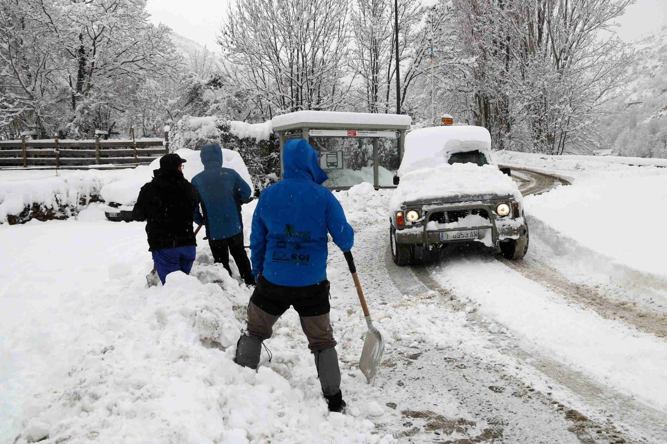 Gruixos de fins a mig metre de neu a cotes de 1.000 metres