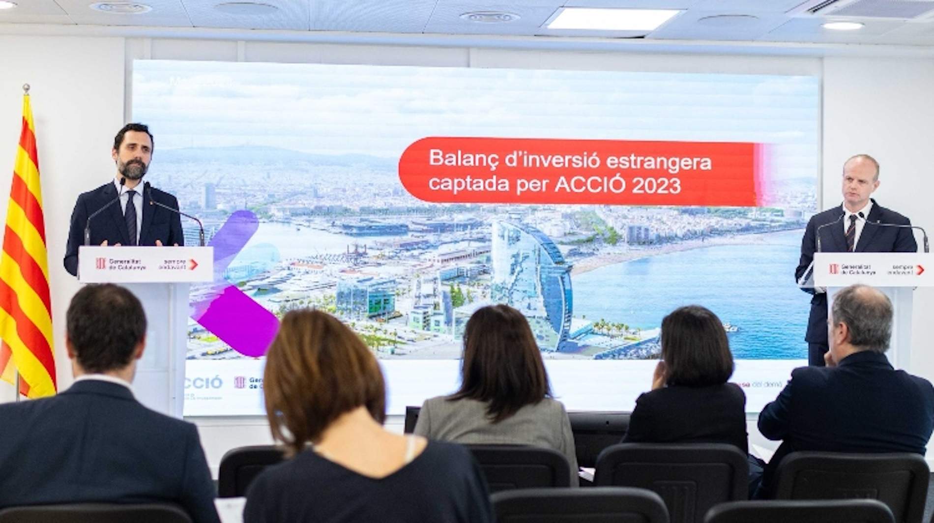 La Generalitat capta un récord de 880 millones de inversión extranjera en 2023