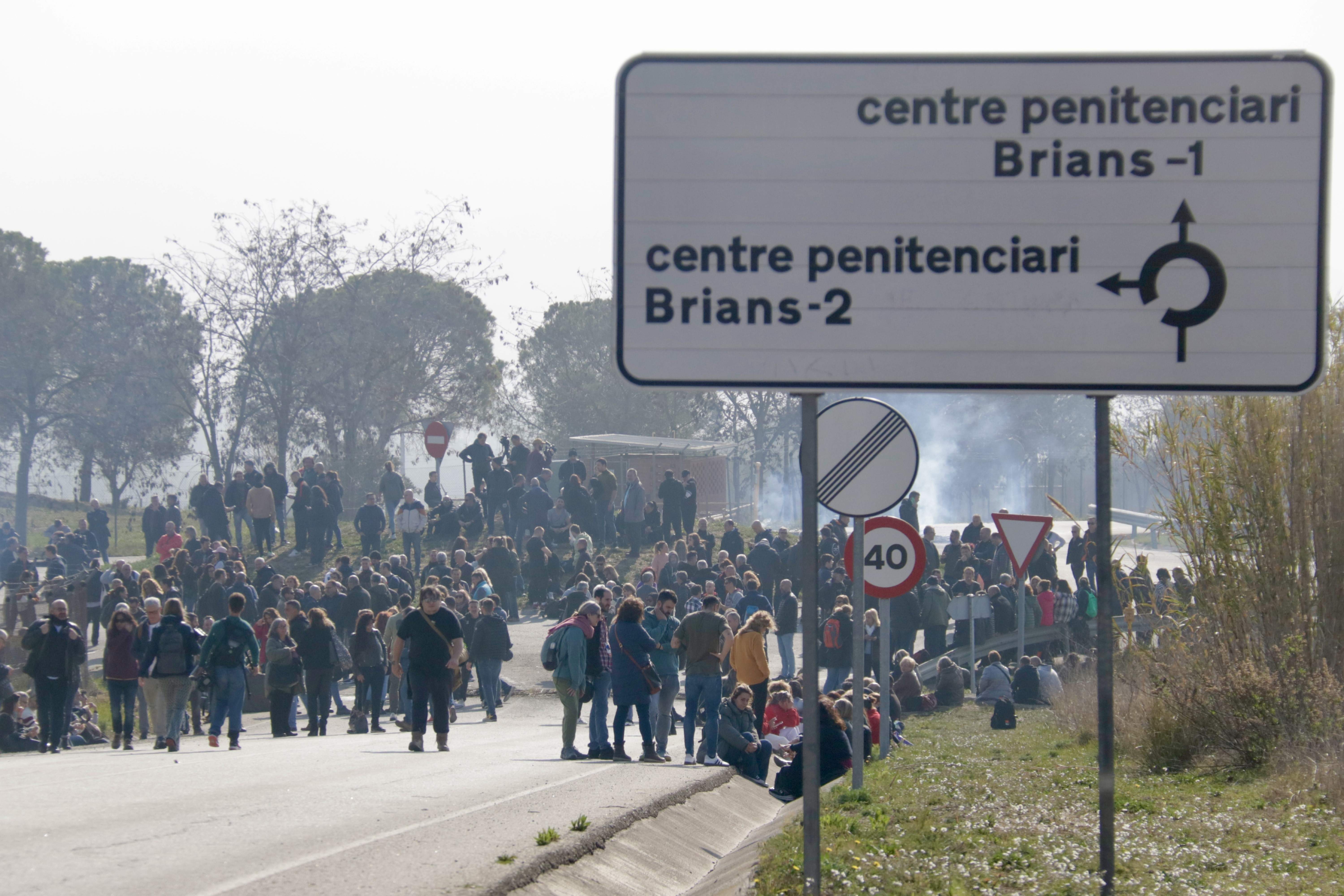 Protesta dels funcionaris de presons. Foto: ACN