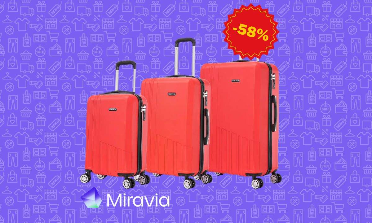 Miravia té un joc de maletes de viatge amb molt estil de 3 mesures diferents amb un descompte del 58%