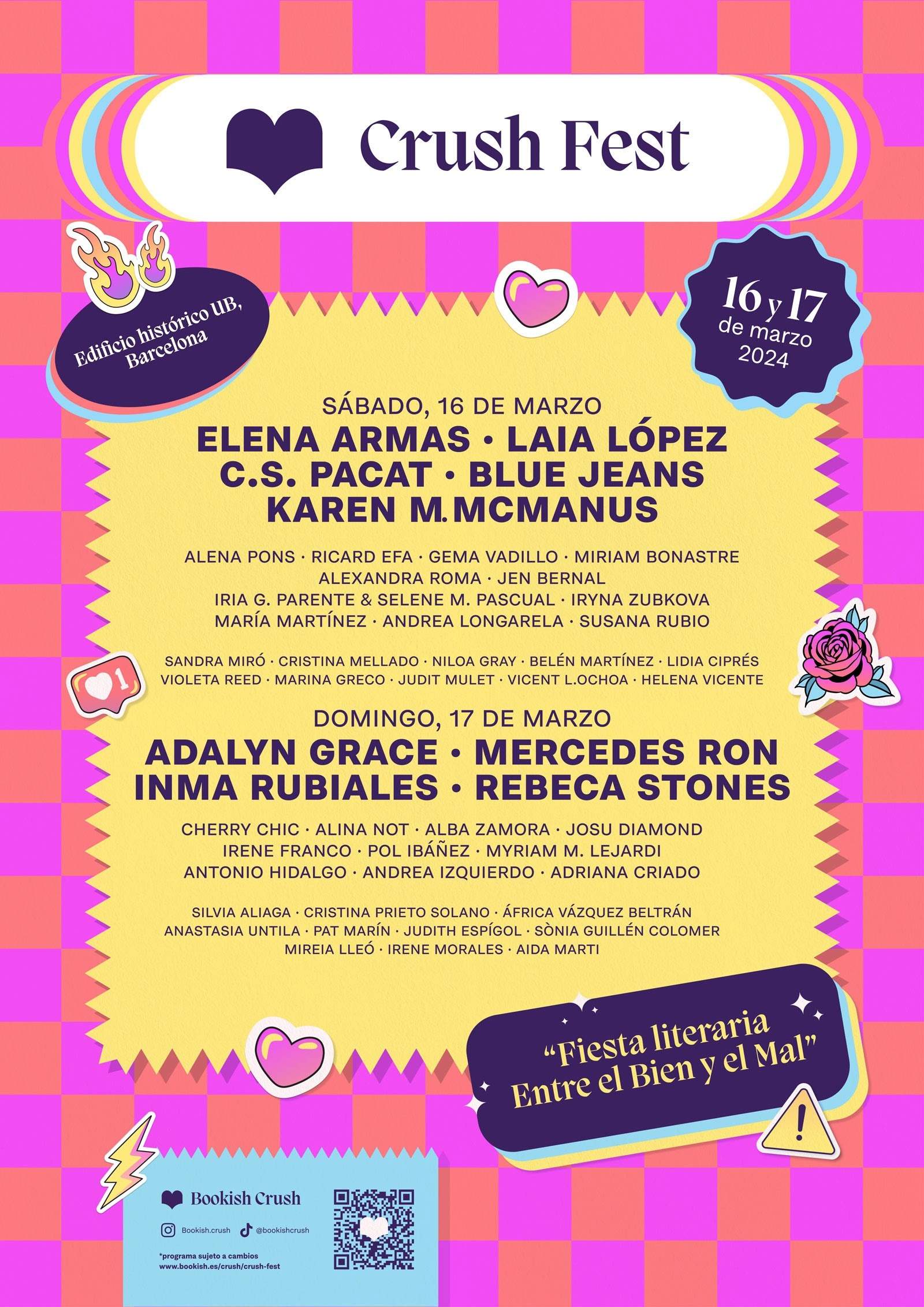 Cartel crush fest festival literario