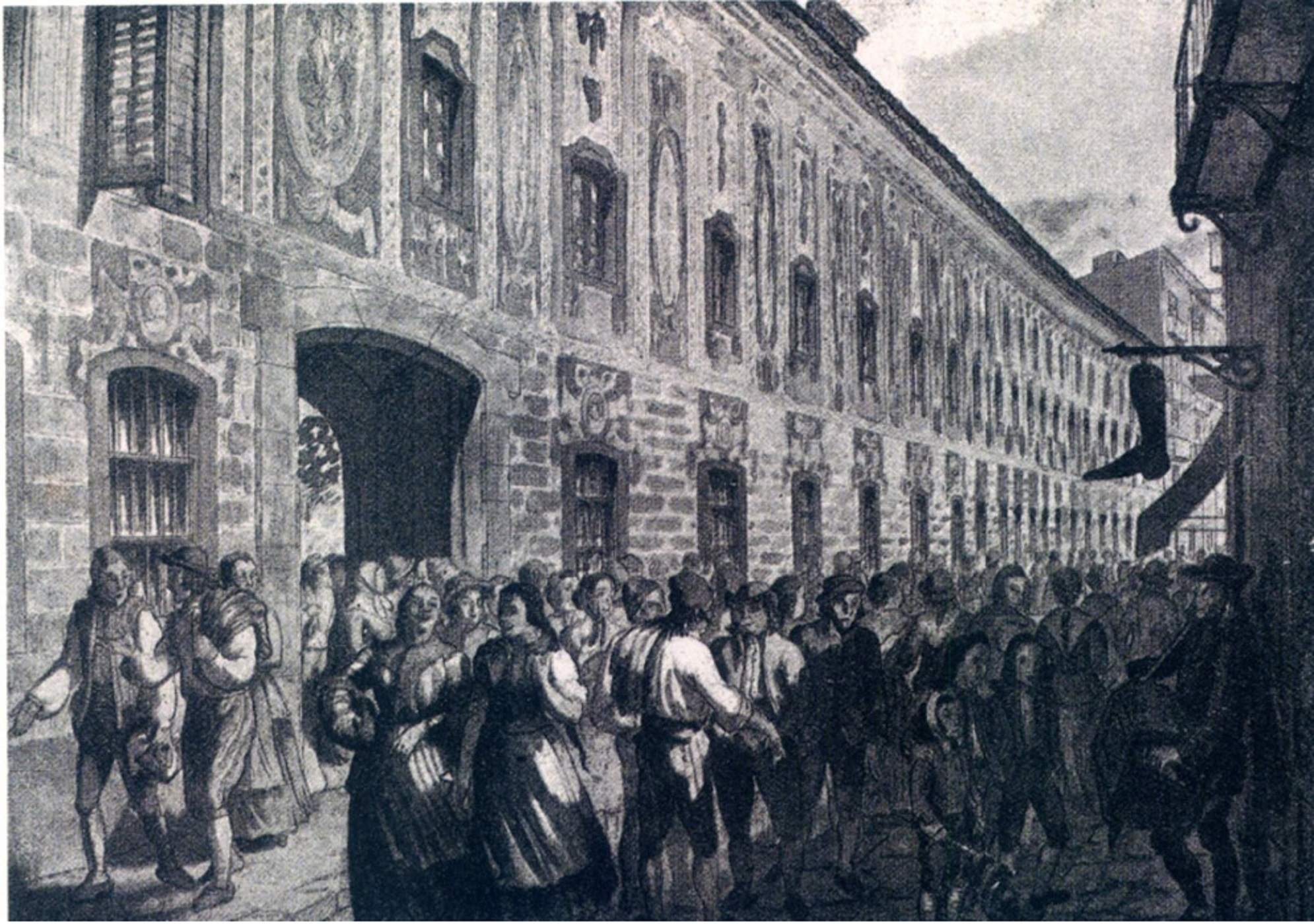 Fábrica de Barcelona (siglo XVIII). Font AHCB (Archivo Histórico de la Ciudad de Barcelona) Fábrica de Barcelona (siglo XVIII). Font AHCB (Archivo Histórico de la Ciudad de Barcelona)