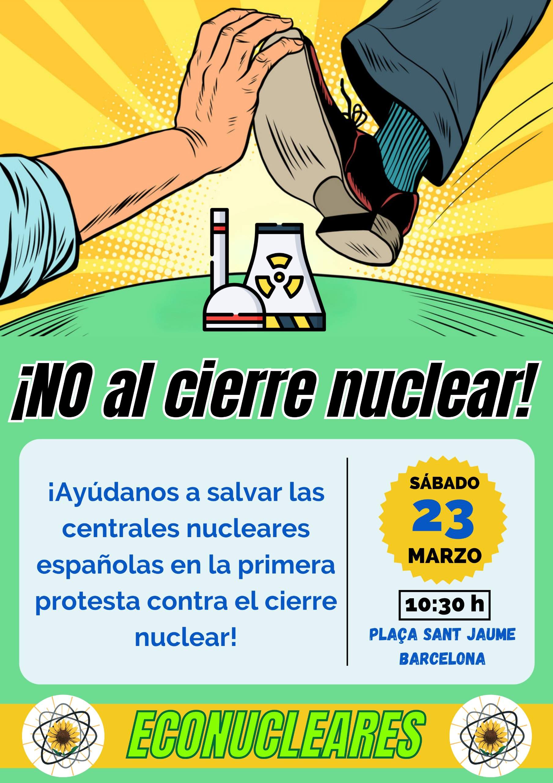 La oposición al apagón nuclear decretado por el Gobierno toma forma: se manifestarán este 23 de marzo en BCN