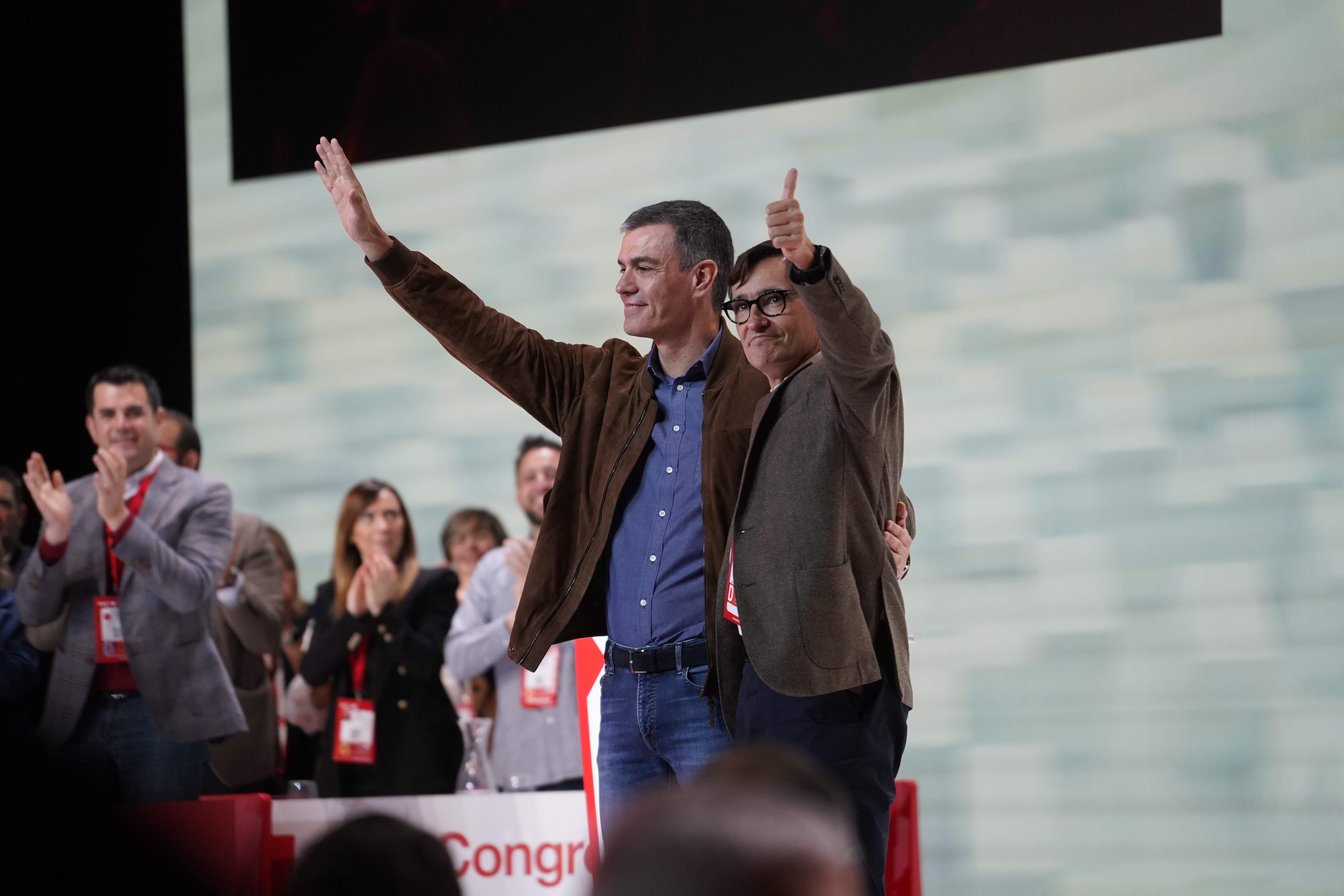 Sánchez defensa al congrés del PSC l'amnistia malgrat la tensió: "Clar que paga la pena!"