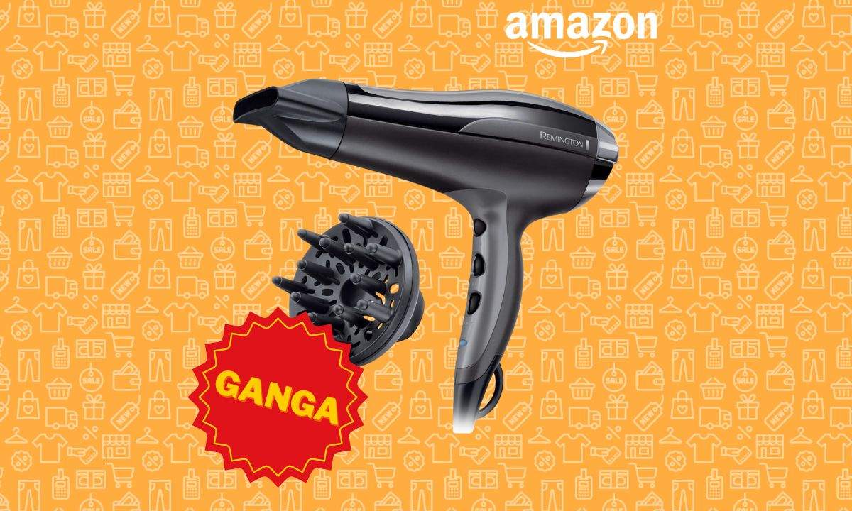 Amazon ha rebajado a la mitad de precio este secador de pelo iónico Remington