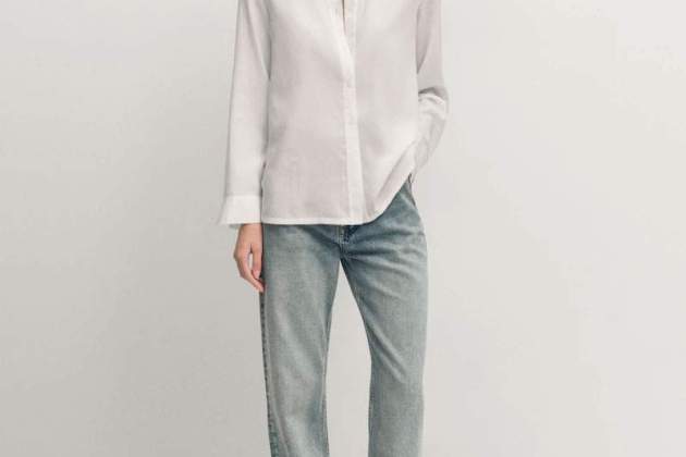 Camisa lyocell detall triangular Camisa lyocell detall triangular