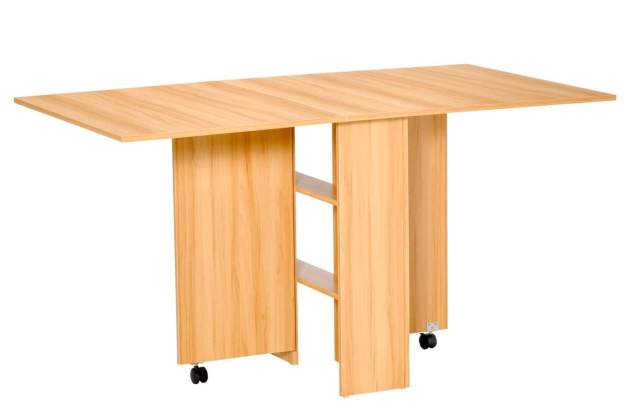 Mesa plegable con ruedas Homcom2 Mesa plegable con ruedas Homcom2