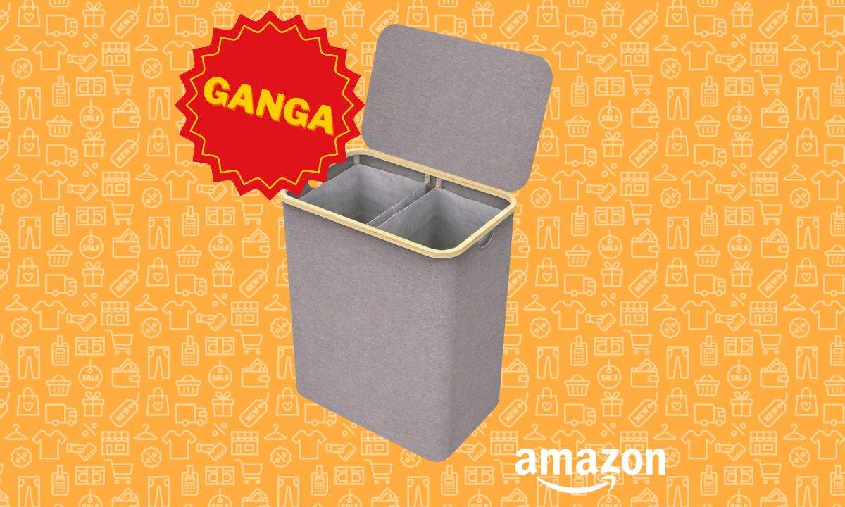 Acaba con los montones de ropa sucia con este precioso cesto de bambú que hay en Amazon