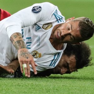 Ramos lesiona Salah Champions final EFE Ramos lesiona Salah Champions final EFE