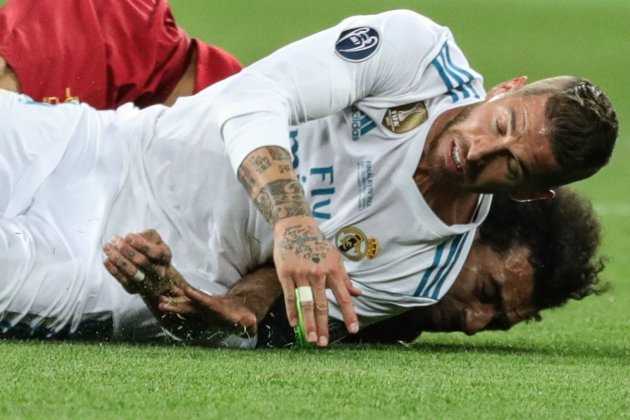 Ramos lesiona Salah Champions final EFE Ramos lesiona Salah Champions final EFE