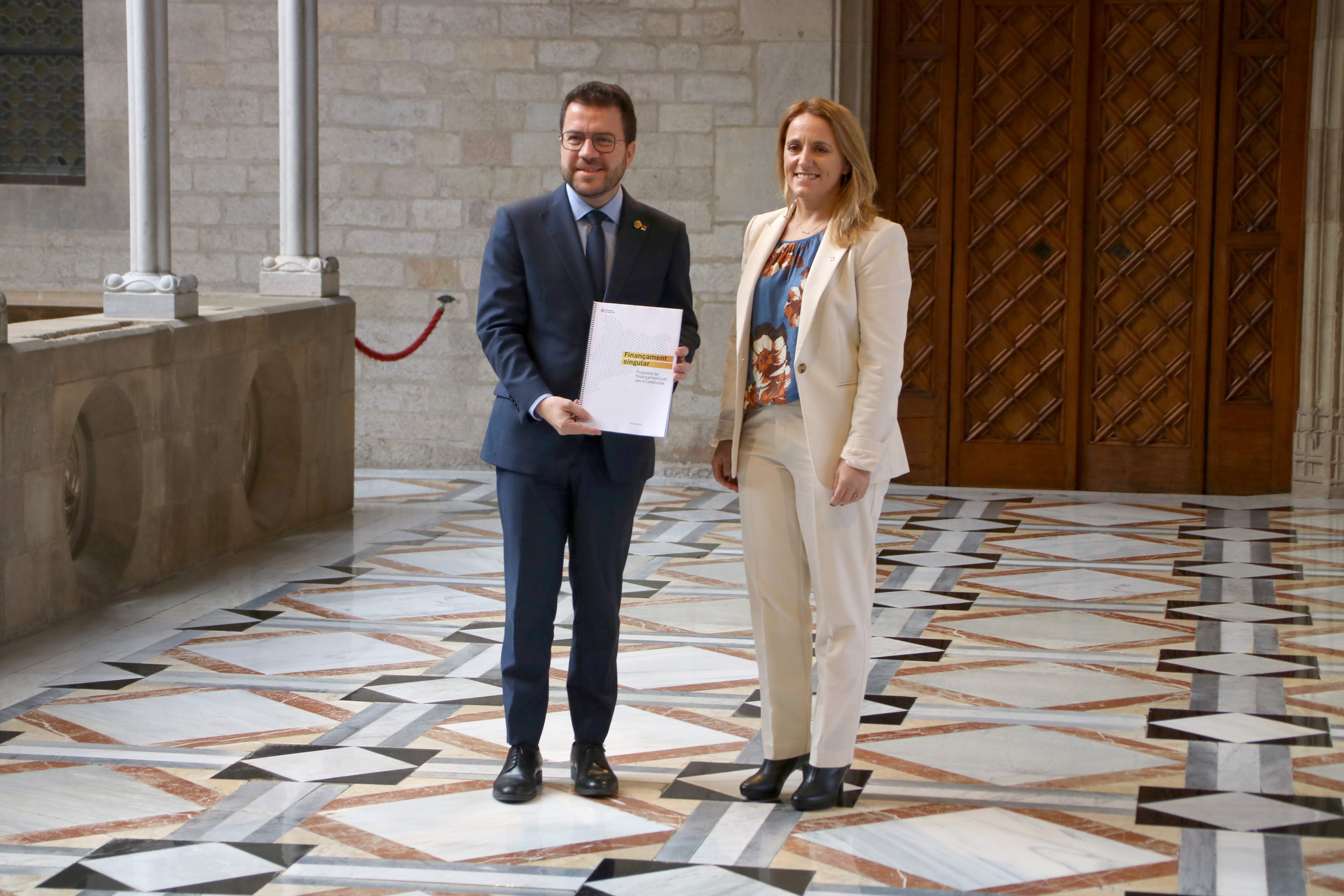 La JEC veu "propaganda electoral" en la presentació de la proposta de finançament d'Aragonès en precampanya
