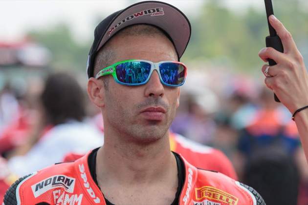 Marco Melandri en su etapa en el WSBK en 2018 / Foto: Europa Press