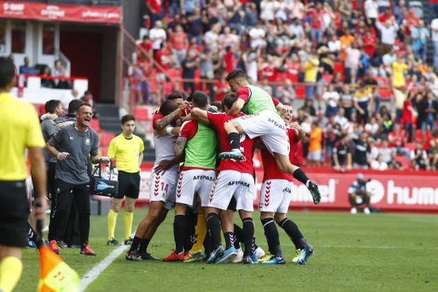 Nàstic pinya celebracio gol GIMNÀSTIC DE TARRAGONA Nàstic pinya celebracio gol GIMNÀSTIC DE TARRAGONA