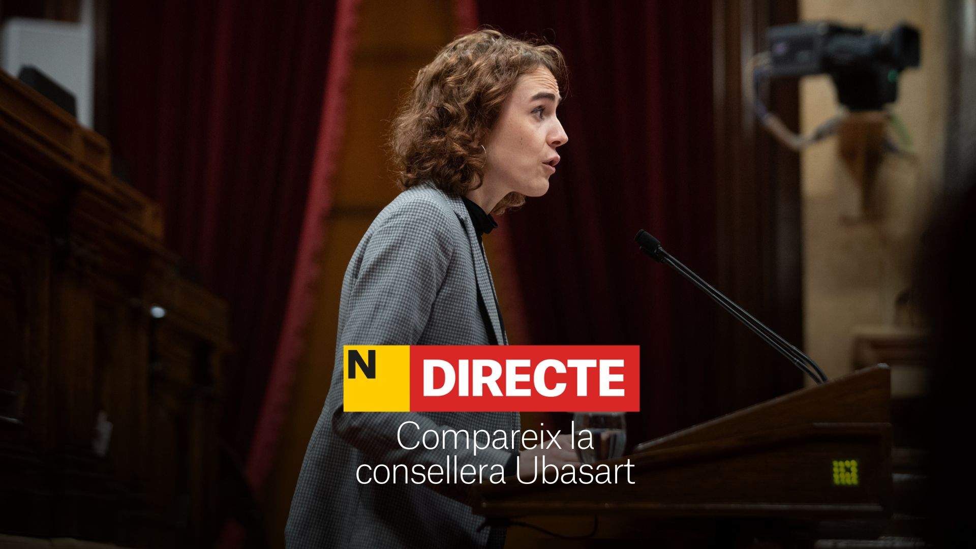 La consellera Ubasart compareix al Parlament de Catalunya, DIRECTE