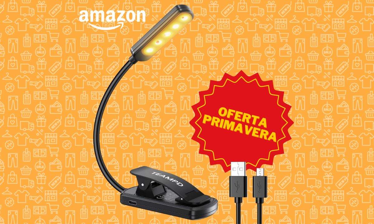 8,95 € es lo que cuesta esta luz de lectura recargable en Amazon para tus noches de insomnio