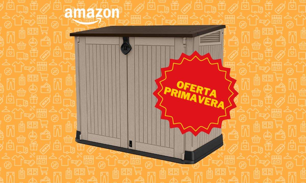 Por menos de 150 € puedes ordenar tu jardín con el cobertizo más vendido del mundo en Amazon