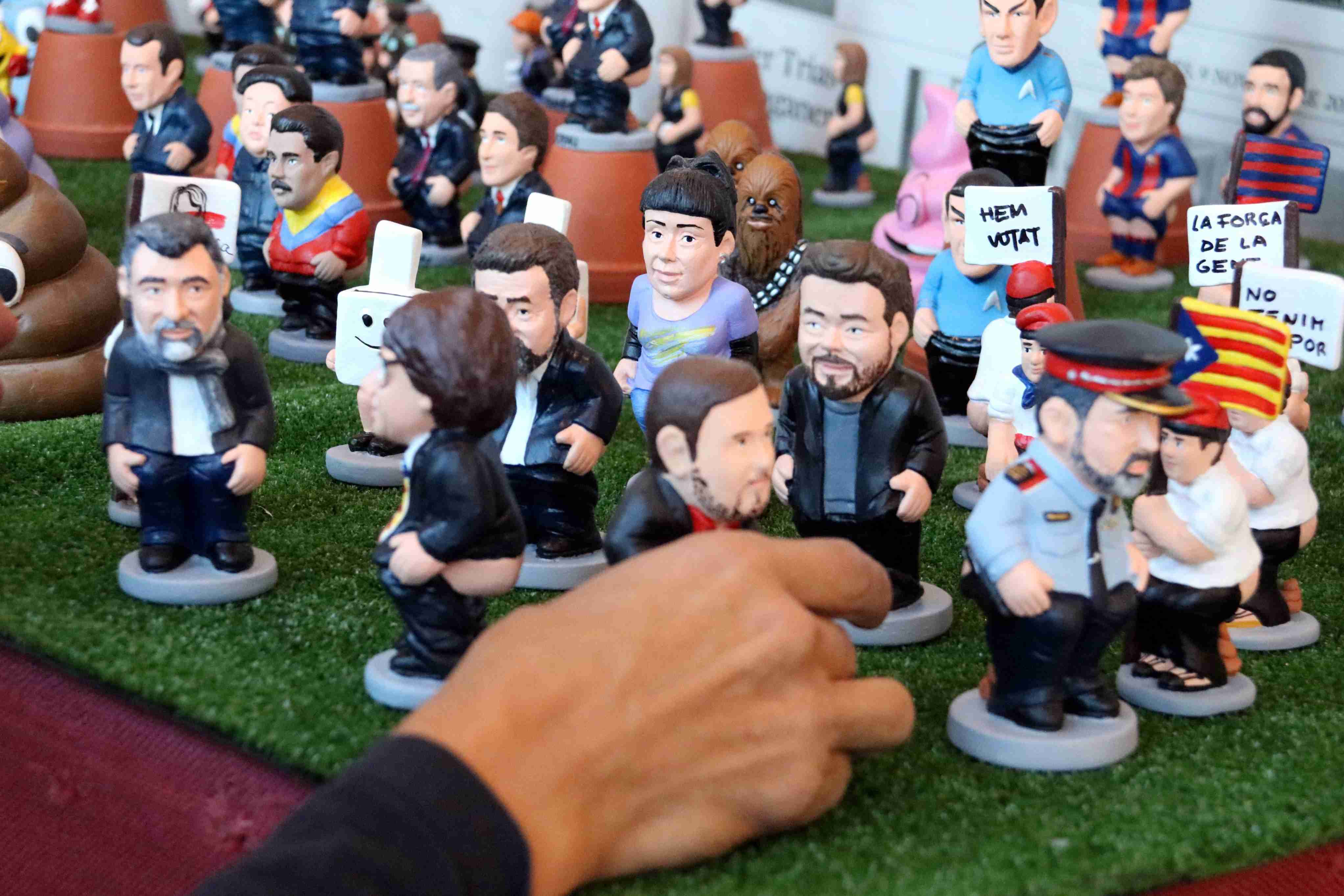 Cuixart, Sànchez, Anna Gabriel i Trapero ja tenen caganer