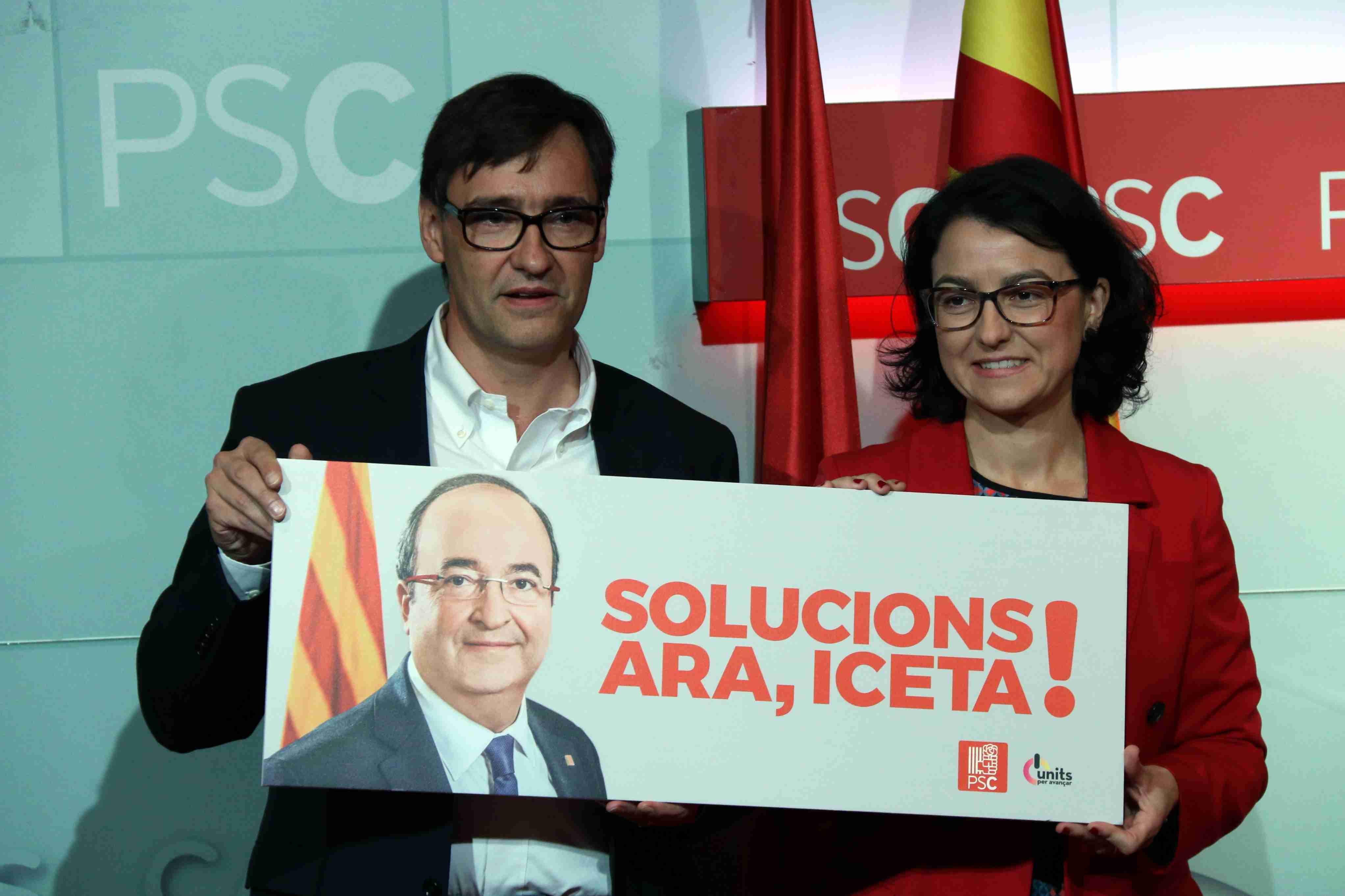 El PSC utilitzarà el mateix eslògan que Unió el 27-S